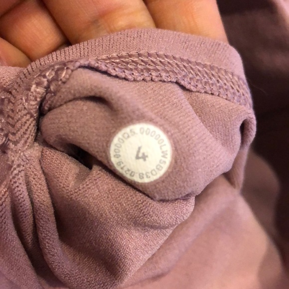 Lululemon Reveal tight *zen expression Pink/Mauve/Dusty Rose size 4 - Picture 5 of 8